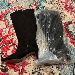 Eloquii 10W Knee-High Boots Black and Tan available BNWT